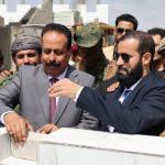 تنفيذ شركة الخضيري للمقاولات.. وزير الأشغال ومحافظ أبين يضعان حجر الأساس لمشروع طريق جعار–باتيس