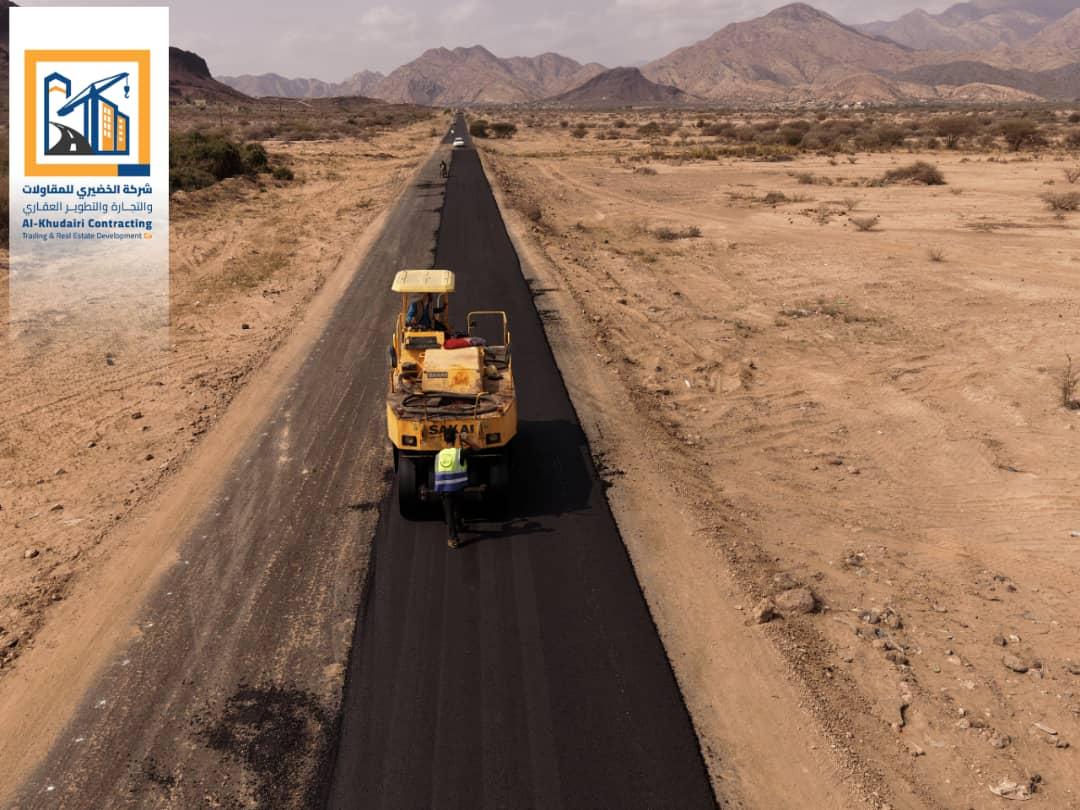 شركة الخضيري تقترب من ختام المرحلة الثانية لتأهيل خط أبين الدولي مودية_المحفد